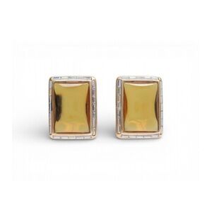 Yves Saint Laurent Cabochon Rectangular Earrings